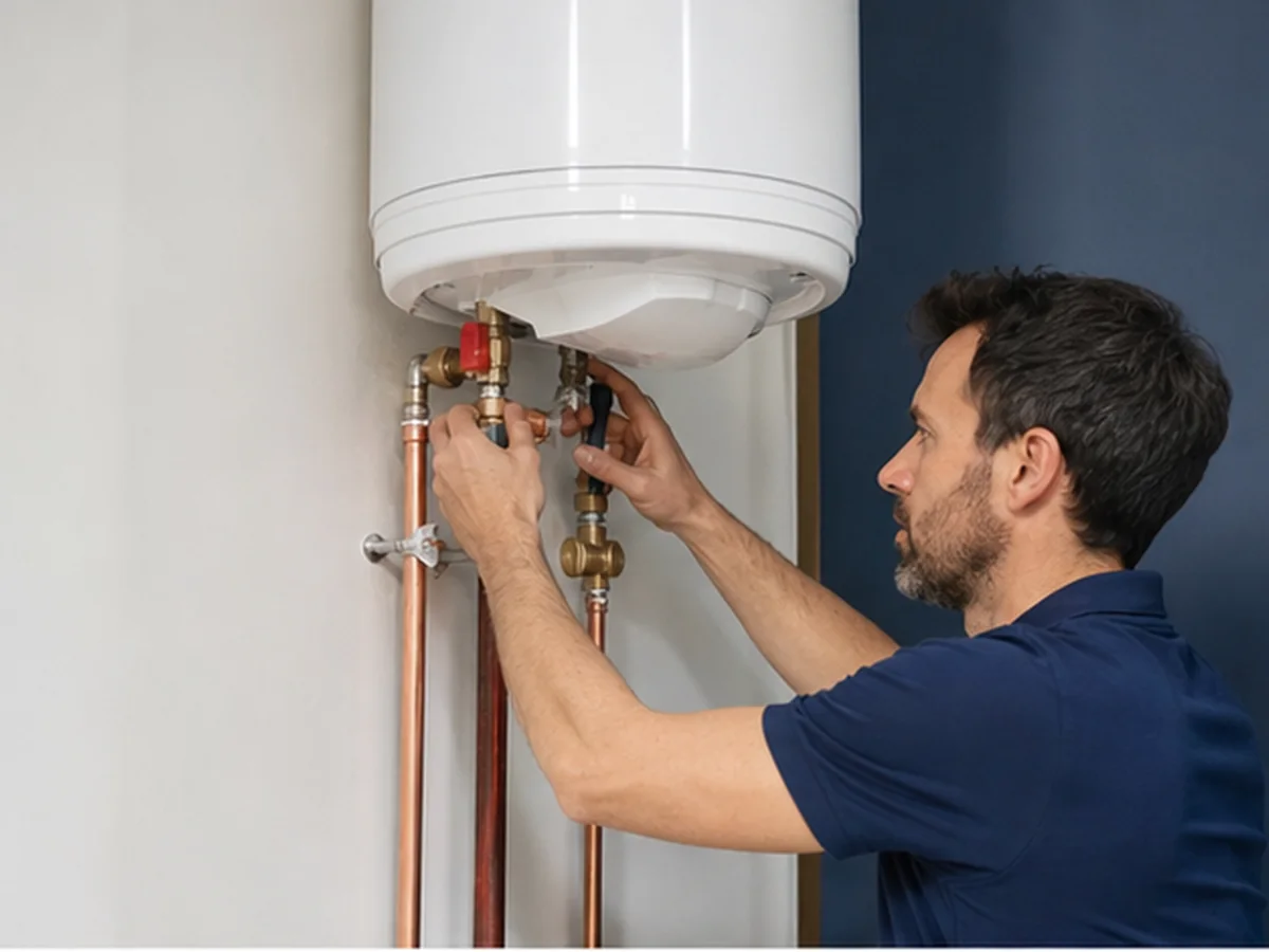 Installation professionnelle d'un chauffe-eau